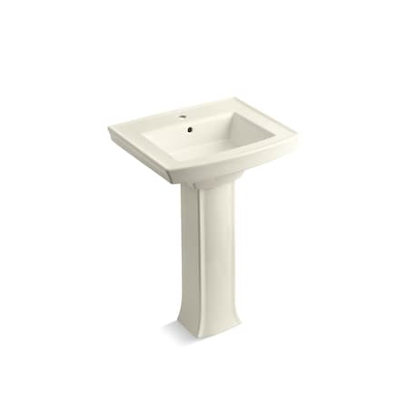Kohler Archer Pedestal Bathroom Sink With Single Faucet Hole 2359-1-96